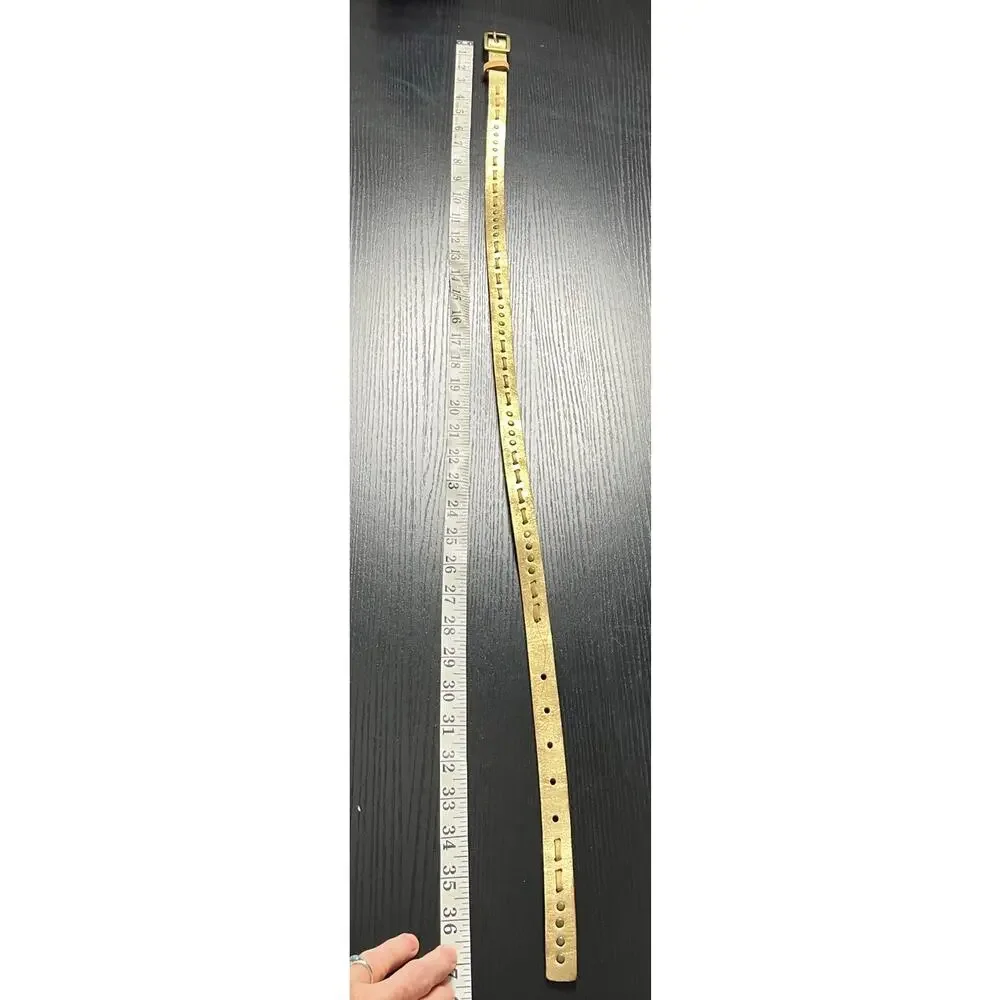 Vintage Y2K Trashy 2000's The Limited Gold Riveted Belt